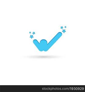 check mark,success and happy people icon vector illustration concept design template
