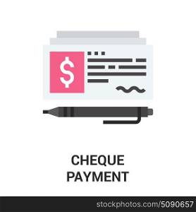 check payment icon concept. Modern flat vector illustration icon design concept. Icon for mobile and web graphics. Flat symbol, logo creative concept. Simple and clean flat pictogram