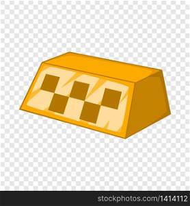 Checker taxi icon. Cartoon illustration of checker taxi vector icon for web. Checker taxi icon, cartoon style