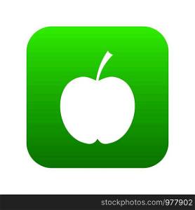 Checkered apple icon digital green for any design isolated on white vector illustration. Checkered apple icon digital green