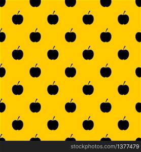 Checkered apple pattern seamless vector repeat geometric yellow for any design. Checkered apple pattern vector