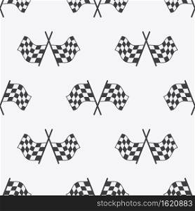 Checkered Flag seamless pattern, racing flags icon and finish ribbon. Sport auto, speed and success, competition and winner, race rally, vector illustration.. Checkered Flag seamless pattern, racing flags icon and finish ribbon. Sport auto, speed and success, competition and winner, race rally, vector illustration