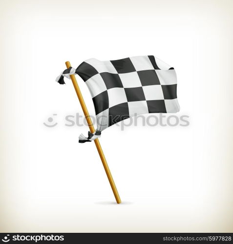 Checkered flag, vector