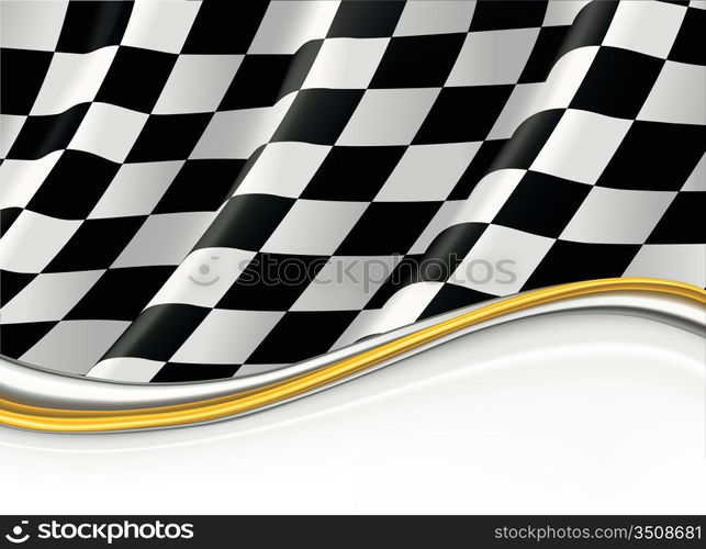 Checkered Flag, vector background