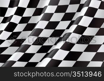 Checkered Flag, vector background
