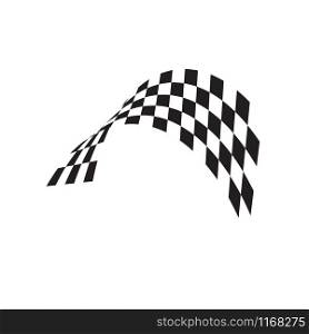 Checkered race flag graphic design template vector