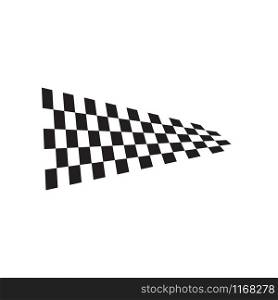 Checkered race flag graphic design template vector