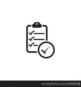 Checklist icon design template vector