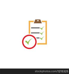 Checklist icon design template vector