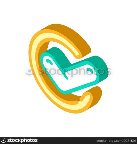 checkmark compliance isometric icon vector. checkmark compliance sign. isolated symbol illustration. checkmark compliance isometric icon vector illustration