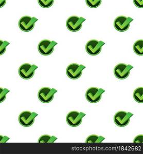 Checkmark. Green approved pattern on white background. Vector stock illustration. Checkmark. Green approved pattern on white background. Vector stock illustration.