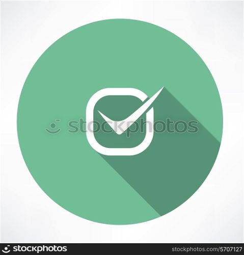 checkmark icon. Flat modern style vector illustration