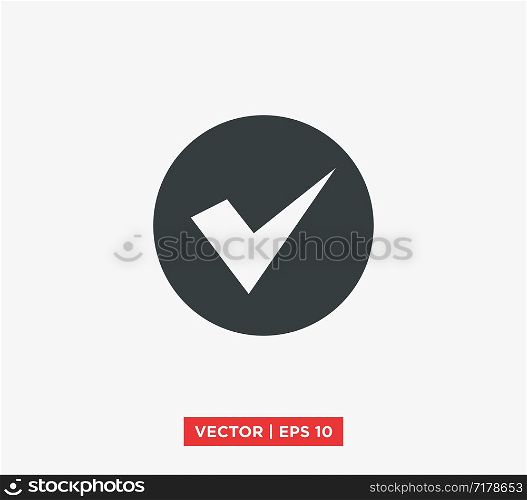 Checkmark Logo Template Icon Vector Illustration