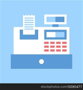 checkout. Abstract vector illustration of checkout flat design concept.