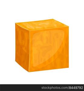 cheddar cheese cartoon. yellow white slice, piece block, chink cube cheddar cheese vector illustration. cheddar cheese cartoon vector illustration