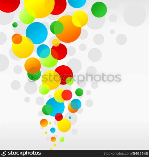 Cheerful ball. Background cheerful multi-coloured balls. A vector illustration