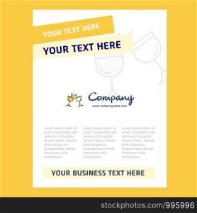 Cheers Title Page Design for Company profile ,annual report, presentations, leaflet, Brochure Vector Background