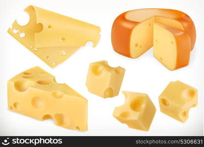 Realistic cheese labels. Different shapes product packaging stickers ...