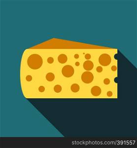 Cheese icon. Flat illustration of cheese vector icon for web. Cheese icon, flat style