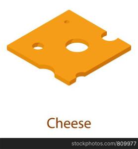 Cheese icon. Isometric illustration of cheese icon for web. Cheese icon, isometric 3d style