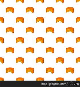 Cheese pattern. Cartoon illustration of cheese vector pattern for web. Cheese pattern, cartoon style