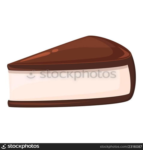 Cheesecake icon cartoon vector. Chocolate candy. Milk food. Cheesecake icon cartoon vector. Chocolate candy