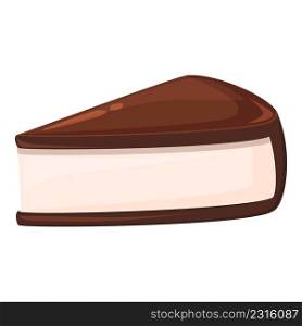 Cheesecake icon cartoon vector. Chocolate candy. Milk food. Cheesecake icon cartoon vector. Chocolate candy