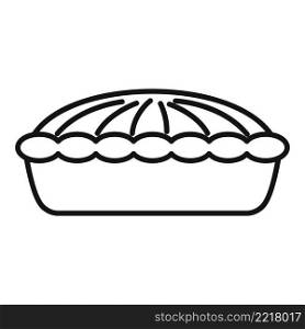 Cheesecake icon outline vector. Apple pie. Cake dessert. Cheesecake icon outline vector. Apple pie