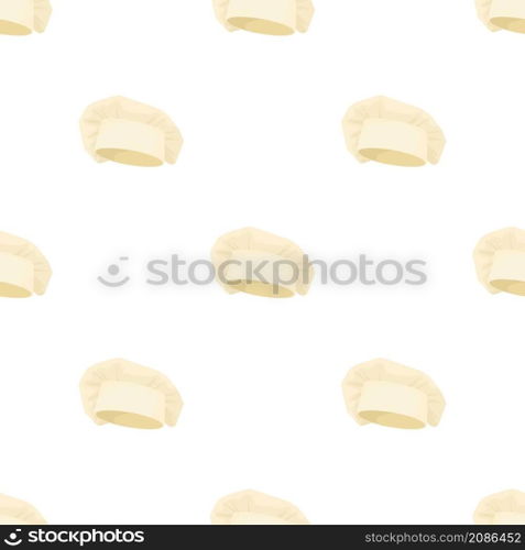 Chef cap pattern seamless background texture repeat wallpaper geometric vector. Chef cap pattern seamless vector