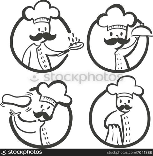chef culinary company brand template logo identity. chef culinary company brand template logo identity vector