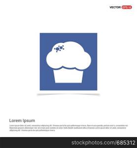 Chef hat icon - Blue photo Frame