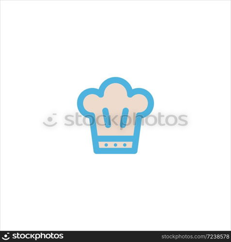 chef hat icon flat vector logo design trendy illustration signage symbol graphic simple