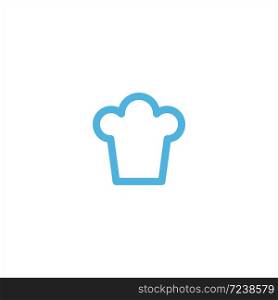 chef hat icon flat vector logo design trendy illustration signage symbol graphic simple