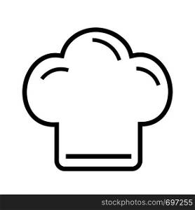 Chef hat icon line on the white background illustration vector cooking hat eps 10. Chef hat icon line on the white background illustration vector cooking hat