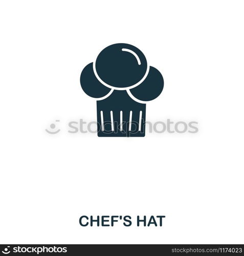 Chef Hat icon. Mobile apps, printing and more usage. Simple element sing. Monochrome Chef Hat icon illustration. Chef Hat icon. Mobile apps, printing and more usage. Simple element sing. Monochrome Chef Hat icon illustration.