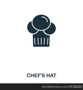 Chef Hat icon. Mobile apps, printing and more usage. Simple element sing. Monochrome Chef Hat icon illustration. Chef Hat icon. Mobile apps, printing and more usage. Simple element sing. Monochrome Chef Hat icon illustration.