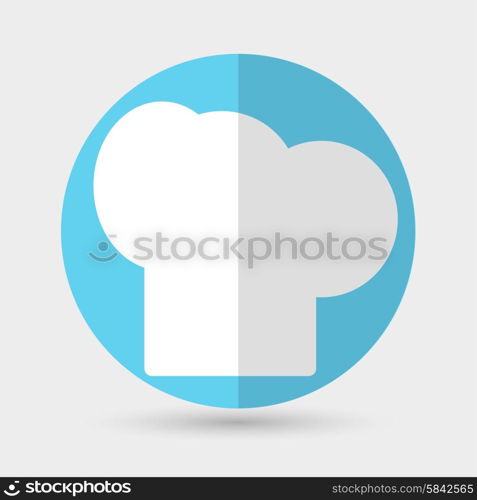 chef hat icon on a white background