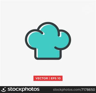 Chef Hat Icon Symbol Vector Illustration