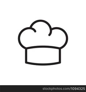 chef hat icon vector logo template in trendy flat style