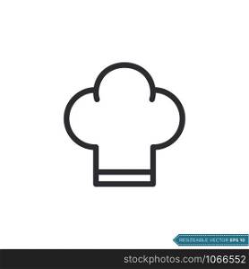 Chef Hat Icon Vector Template Illustration Design