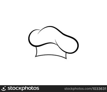 chef hat logo and symbols black color vector