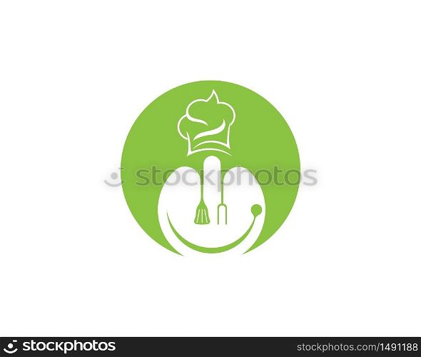 Chef icon logo design vector