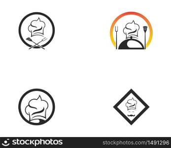 Chef icon logo design vector