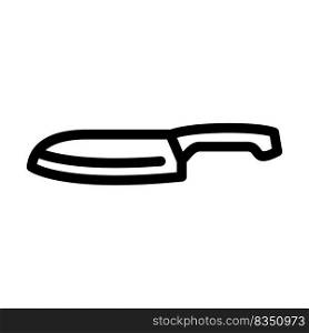 chef kitchen knife li≠icon vector. chef kitchen knife sign. isolated contour symbol black illustration. chef kitchen knife li≠icon vector illustration