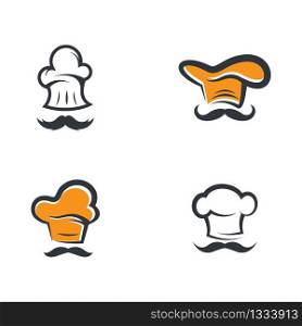 Chef logo vector icon illustration design