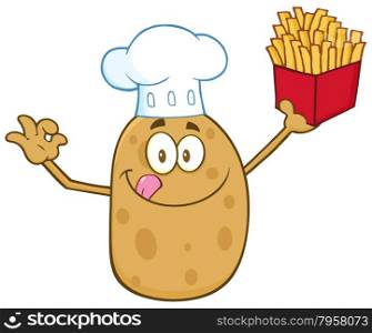Chef Potato Cartoon Character