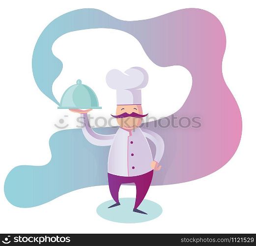 chef with dish