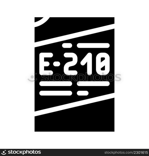 chemical additives glyph icon vector. chemical additives sign. isolated contour symbol black illustration. chemical additives glyph icon vector illustration