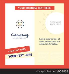 Chemical bonding Company Brochure Template. Vector Busienss Template