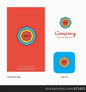 Chemical bonding Company Logo App Icon and Splash Page Design. Creative Business App Design Elements
